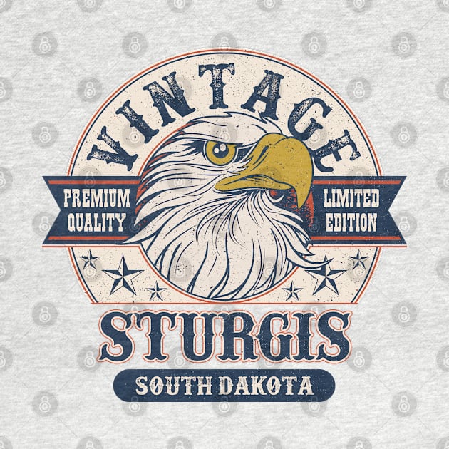 Sturgis South Dakota Retro Vintage Limited Edition by aavejudo